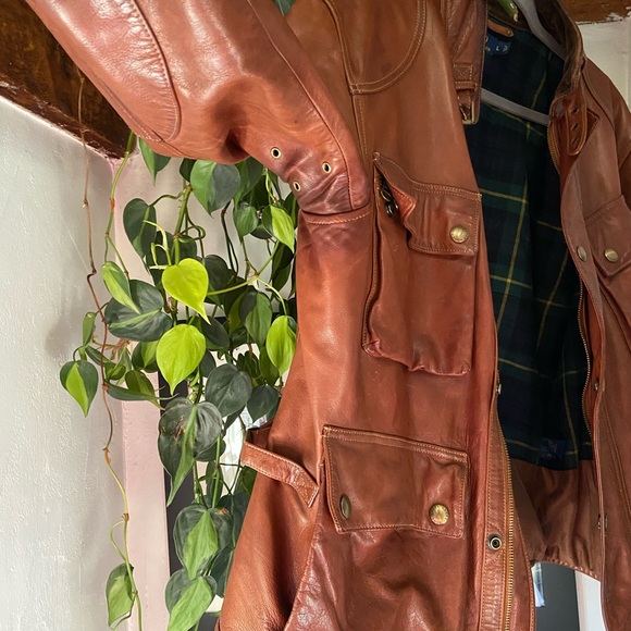 Men’s Ralph Lauren Southbury Leather Biker Jacket - Picture 3 of 16